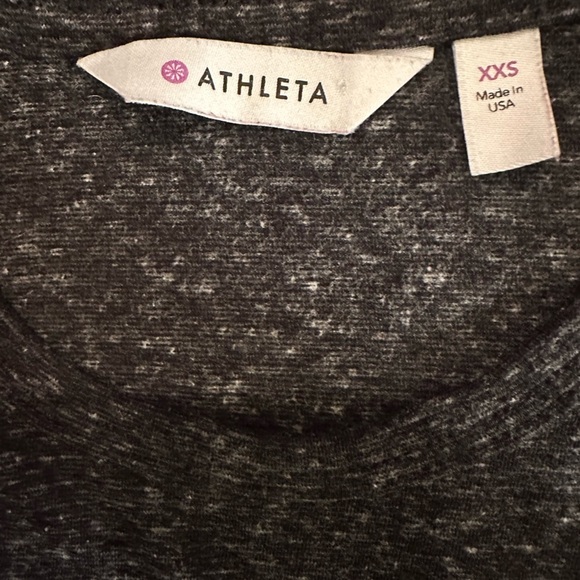 Athleta size XXS asymmetrical heather gray tank top. - Picture 4 of 5